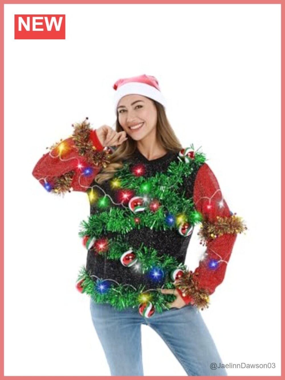 Ugly Christmas Sweater Novelty Santa Pullover Cardigan Acrylic Xmas Party